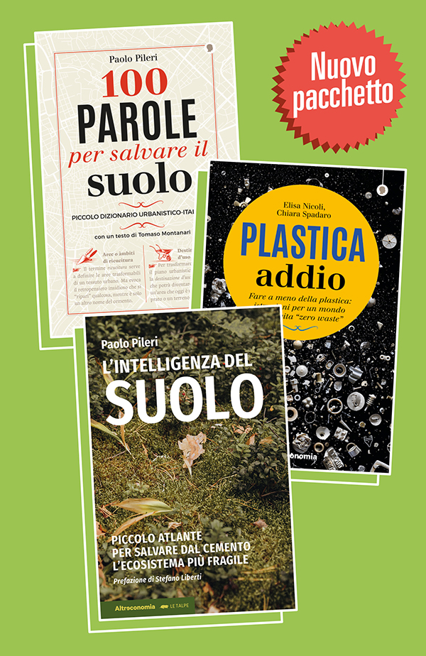 immagine tre libri a 30 euro su tema ambiente e suolo