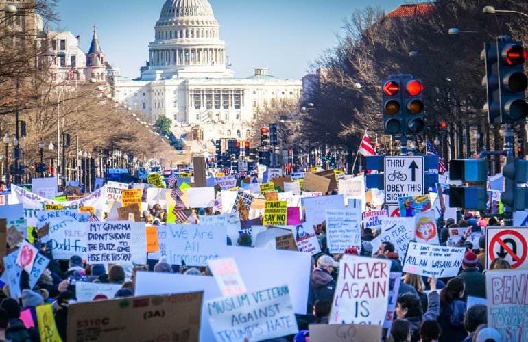 Washington, protesta contro il "Muslim ban" (Foto di Ted Eytan, via Flickr)